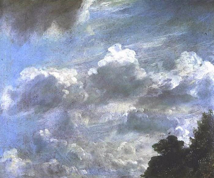 John Constable Cloud Study, Hampstead; Tree at Right, Royal Academy of Arts, London Spain oil painting art